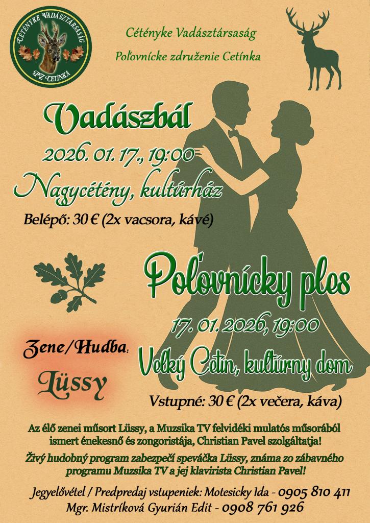 poľovnícky ples 2026